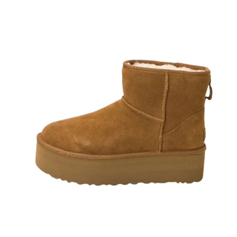Damen Schneestiefel Braun UGG W CLASSIC MINI PLATFORM