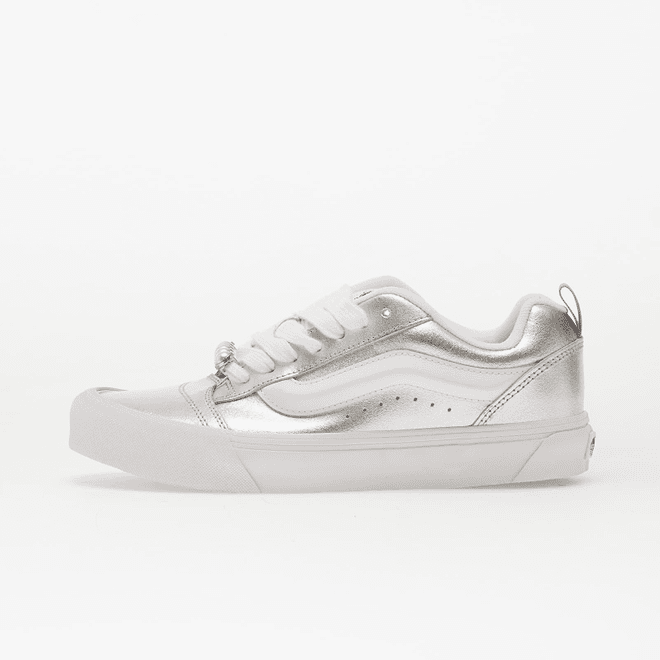 Vans Knu Skool Metallic Leather Silver