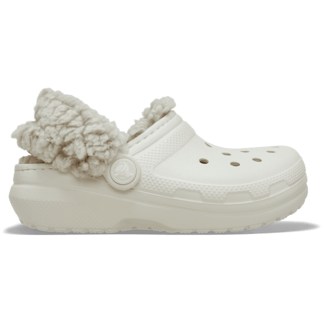 Crocs Toddler Classic Fleece Lined Clogs Kinder Summit White
