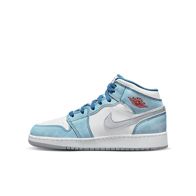 Air Jordan 1 Mid SE 'French Blue Light Steel' (GS) DR6235-401