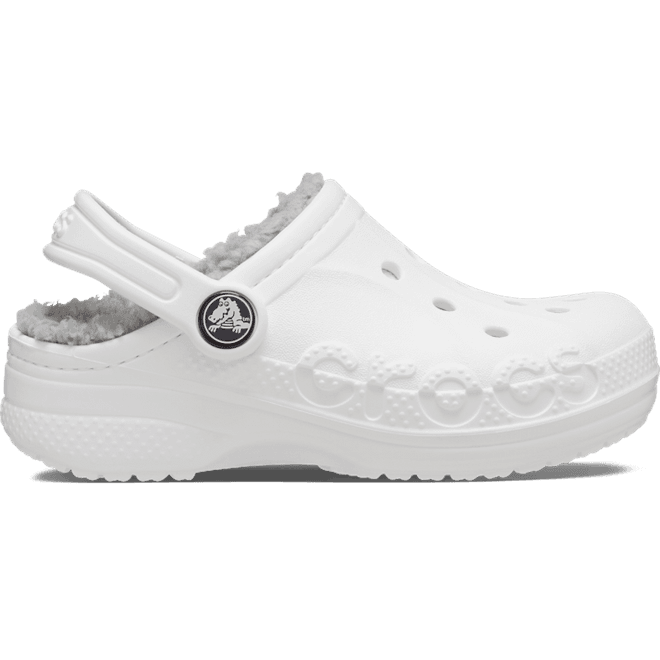 Crocs Toddler Baya Lined ClogsKinder White / Light Grey