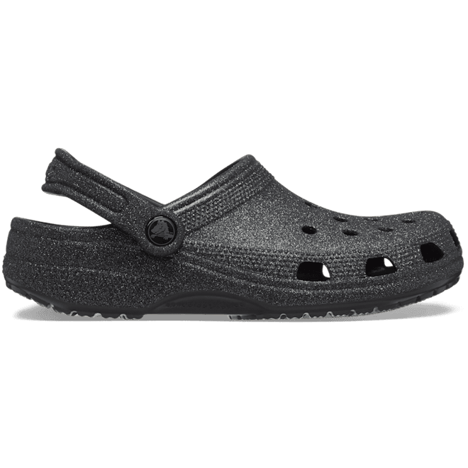 Crocs Classic Glitter Clogs Black Glitter