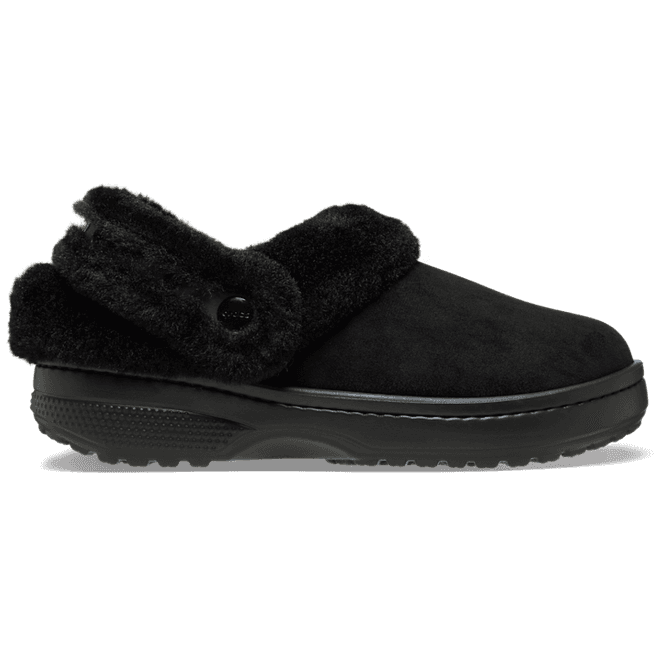 Crocs Classic Unfurgettable Vegan Suede Clogs Black