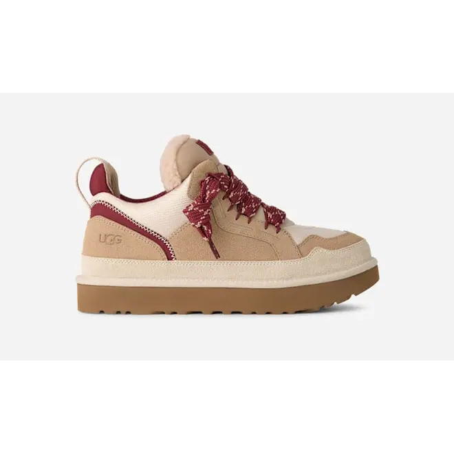 UGG® Lowmel Trainer Driftwood/Biking Red