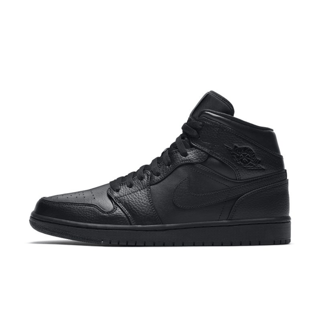 Air Jordan 1 Mid 'Triple Black' 554724-091