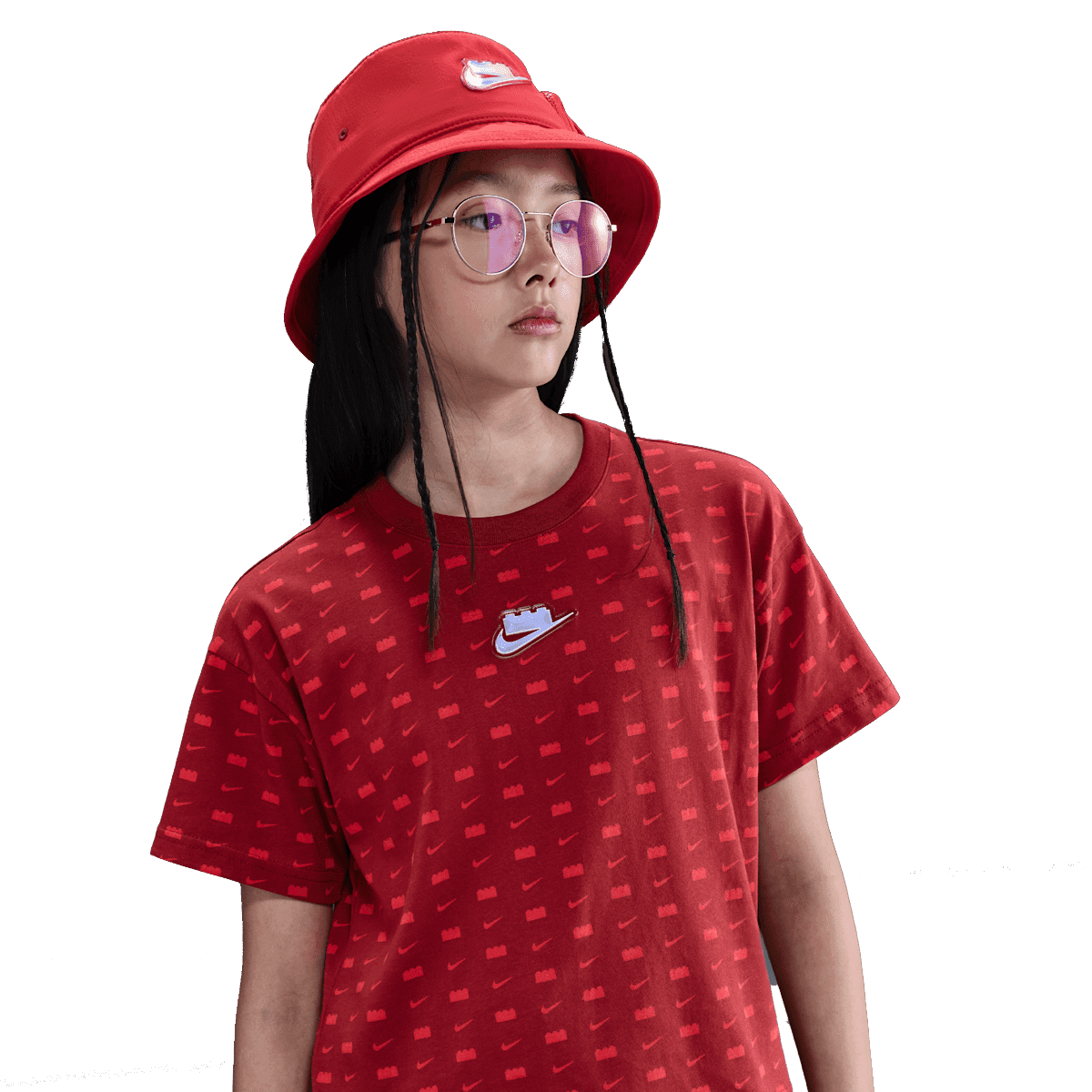 LEGO® x Nike Shirt GS 'Dark Cayenne'