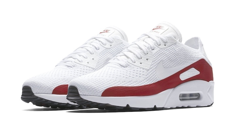 Zomer release: AM90 Ultra 2.0 Flyknit White/Red