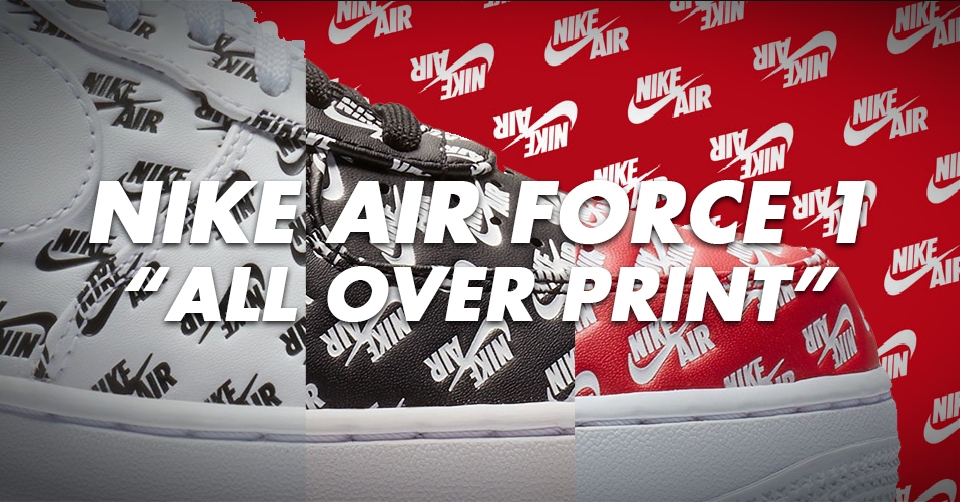 Kijk eens naar deze Nike Air Force 1 Low All-Over print.