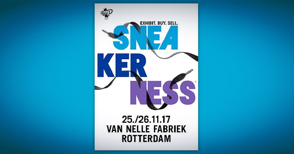 Sneakerness Rotterdam op 25 en 26 november aanstaande.