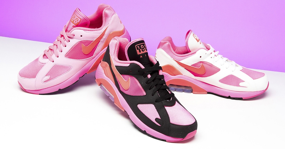 Nike Air Max 180 x Comme Des Garçons  &#8220;Laser Pink&#8221; pack