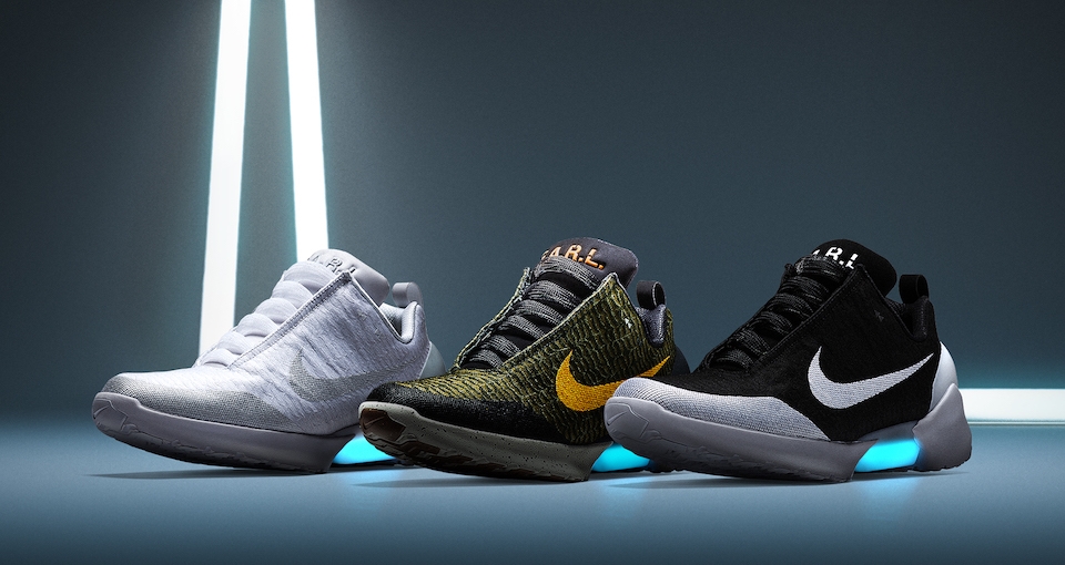 Nieuwe colorways van de zelfstrikkende Nike Hyperadapt 1.0