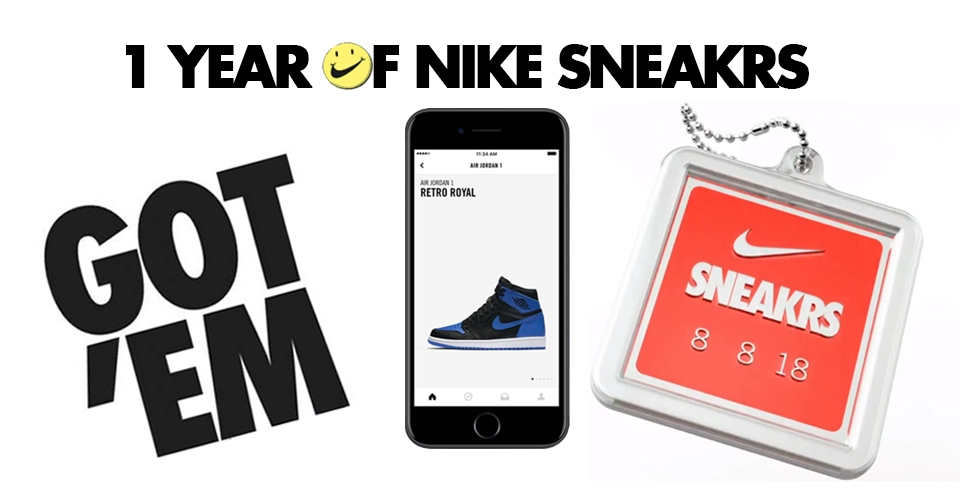 Vier 1 jaar Nike SNEAKRS met heat restocks!