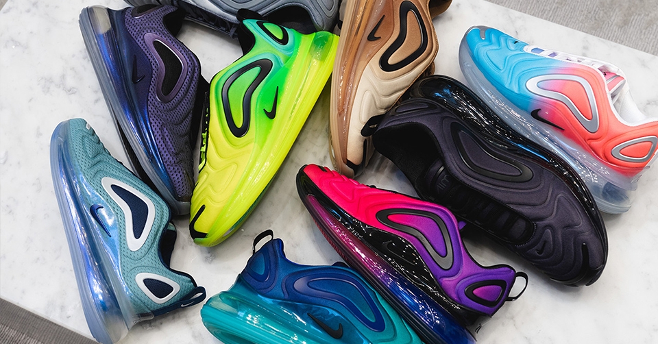 Check de laatste Nike Air Max 720 colorways