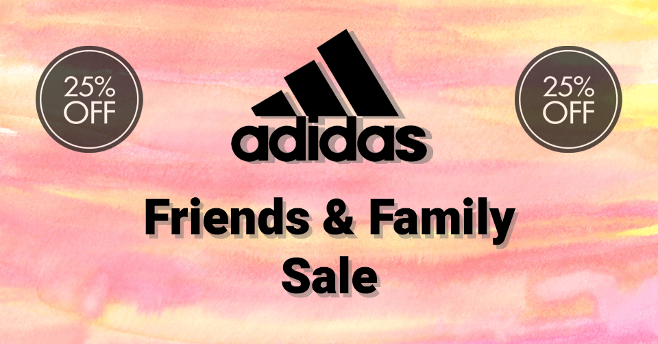 Scoor 25% korting tijdens de adidas Friends &#038; Family Sale!
