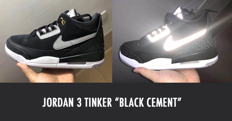 Air Jordan 3 Tinker &#8216;Black Cement&#8217; // Coming soon