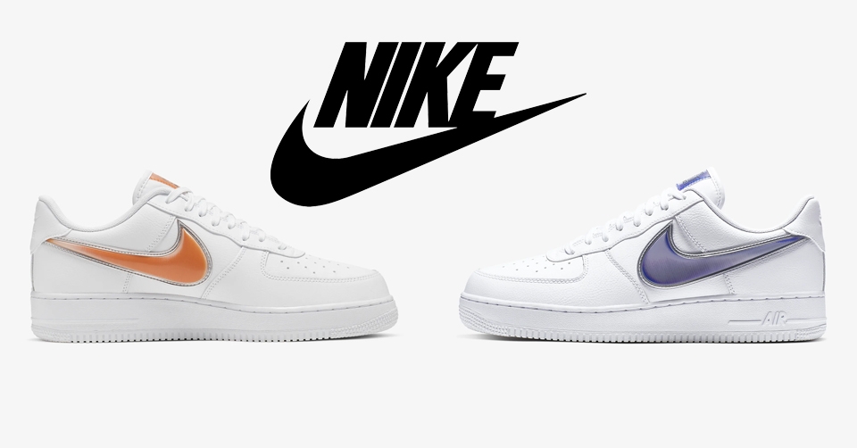 Nike Air Force 1&#8217;s Swoosh is er in 2 nieuwe kleuren