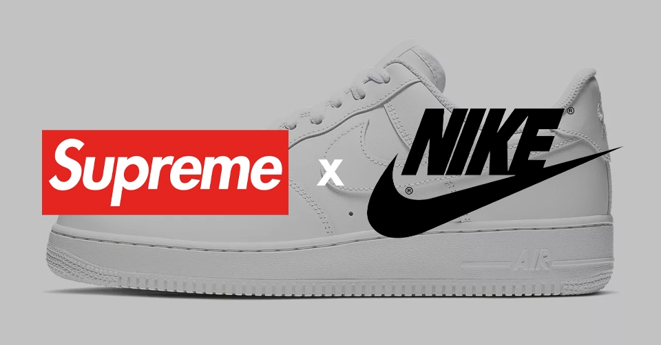 Supreme x Nike Air Force 1 low komt in 2020