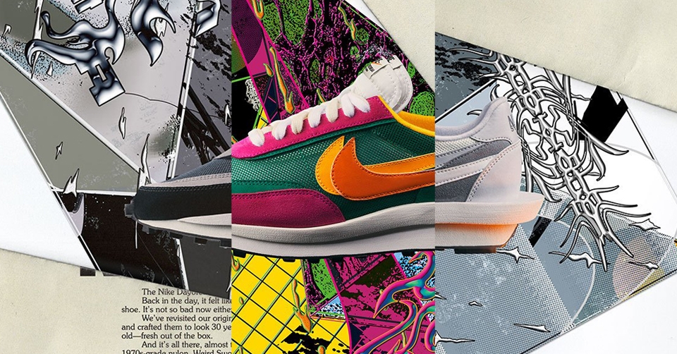 De sacai x Nike LDWaffle komt in drie nieuwe colorways