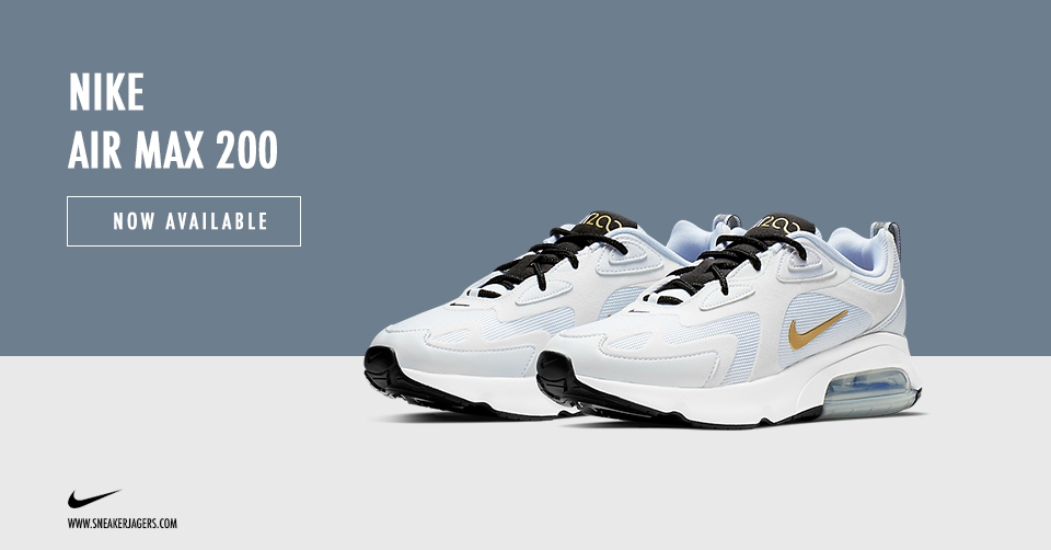 Nu beschikbaar: WMNS Nike Air Max 200 in &#8216;White/Gold&#8217;