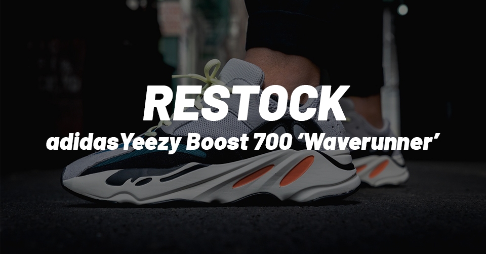 Een restock van de adidas Yeezy Boost 700 &#8216;Wave Runner&#8217;