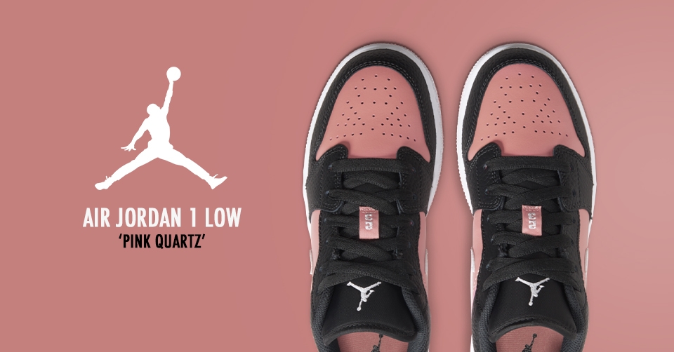 De Air Jordan 1 Low komt ook in de &#8216;Pink Quarter&#8217; colorway