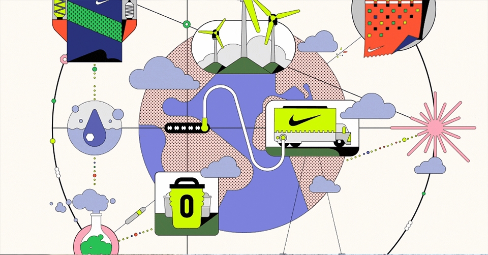 Nike houdt zich steeds meer bezig met de ecologische voetafdruk