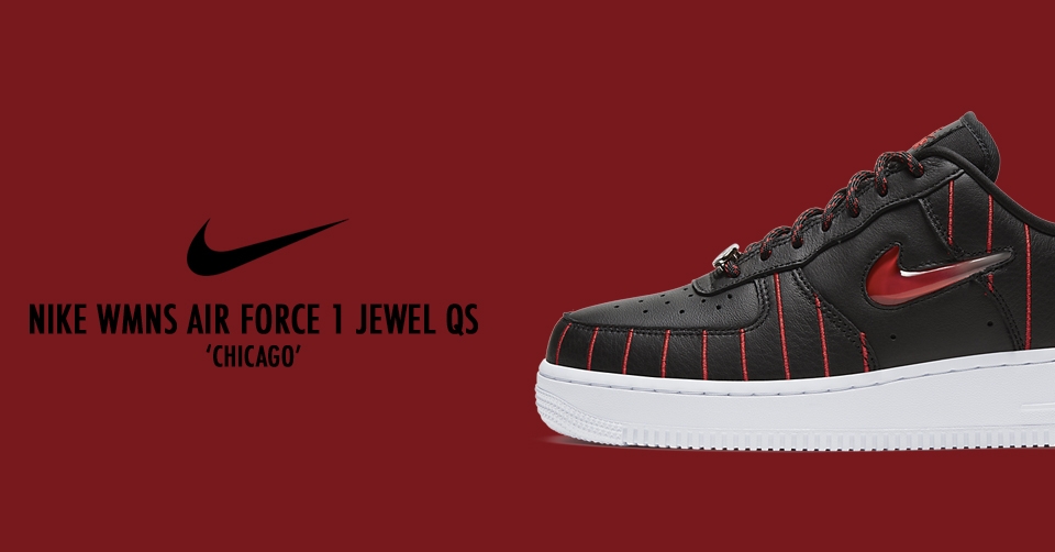 De Nike Wmns Air Force 1 Jewel QS &#8216;Chicago&#8217; dropt vrijdag 21 februari 2020