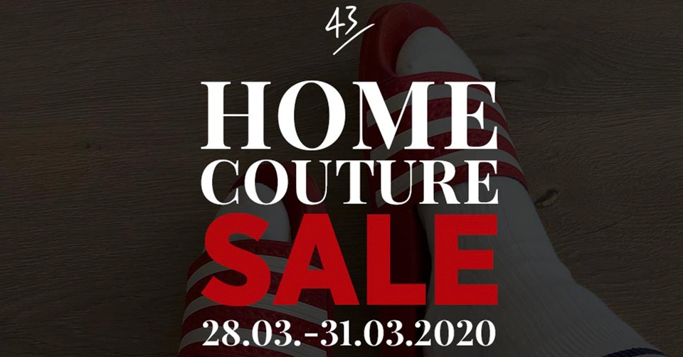43Einhalb geeft 25% korting tijdens de Home Couture sale