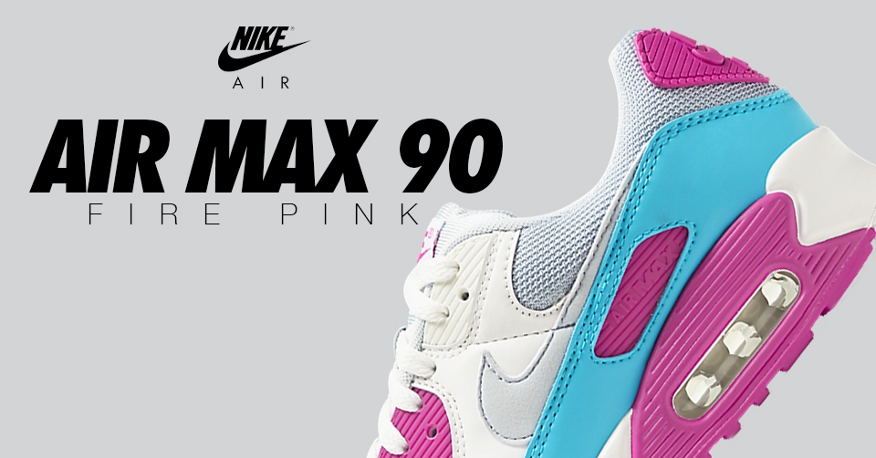 De Nike Air Max 90 &#8216;Fire Pink&#8217; is nu verkrijgbaar in zomerse kleuren