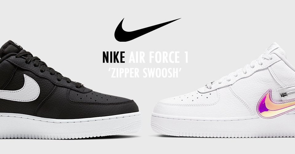 De Nike Air Force 1 krijgt een &#8216;Iridescent&#8217; verwijderbare Swoosh