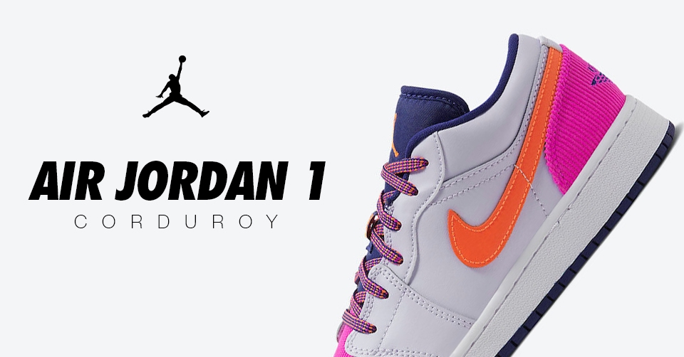 Air Jordan dropt een corduroy effect op de low voor kids