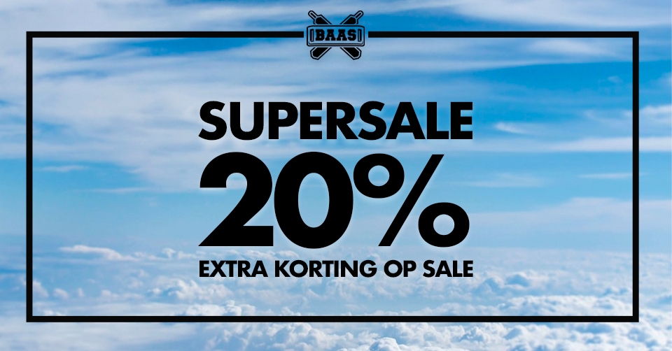 Scoor nu 20% extra korting op sale items bij SneakerBAAS