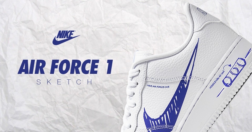 De Nike Air Force 1 Low Schematic &#8216;Racer Blue&#8217; is nu verkrijgbaar