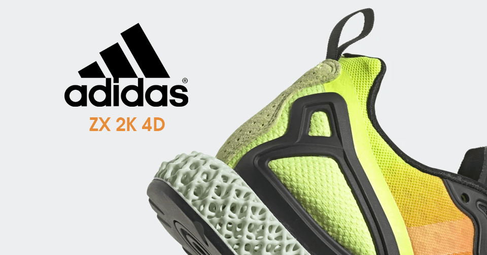 adidas dropt een kleurrijke 4D sneaker op de ZX 2K