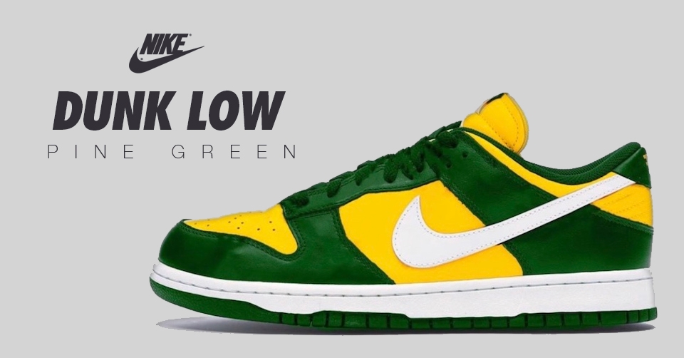 De Nike Dunk Low SP &#8216;Pine Green&#8217; komt uit in mei