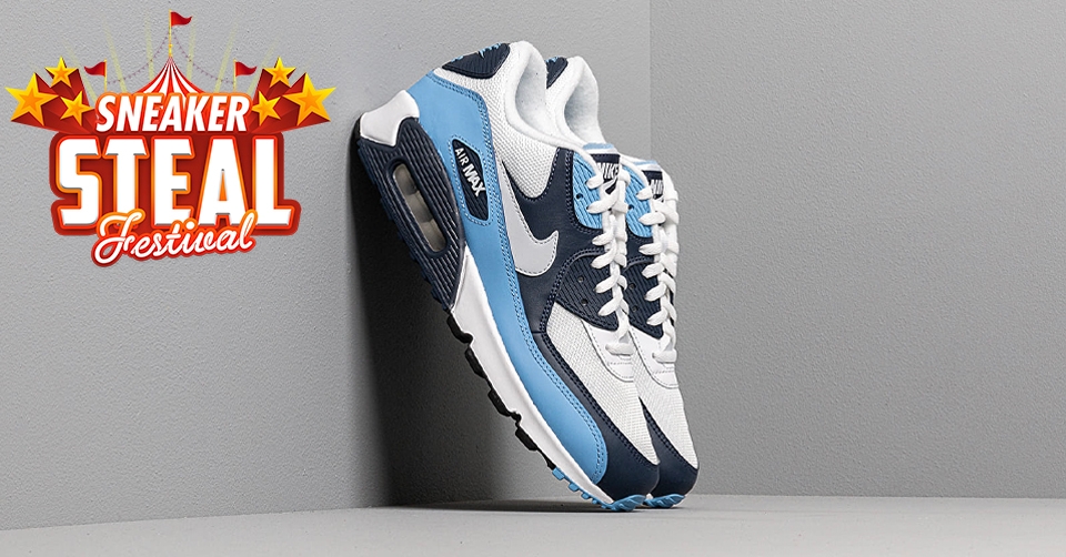 Scoor de Nike Air Max 90 &#8216;University Blue&#8217; nu voor een aantrekkelijke prijs