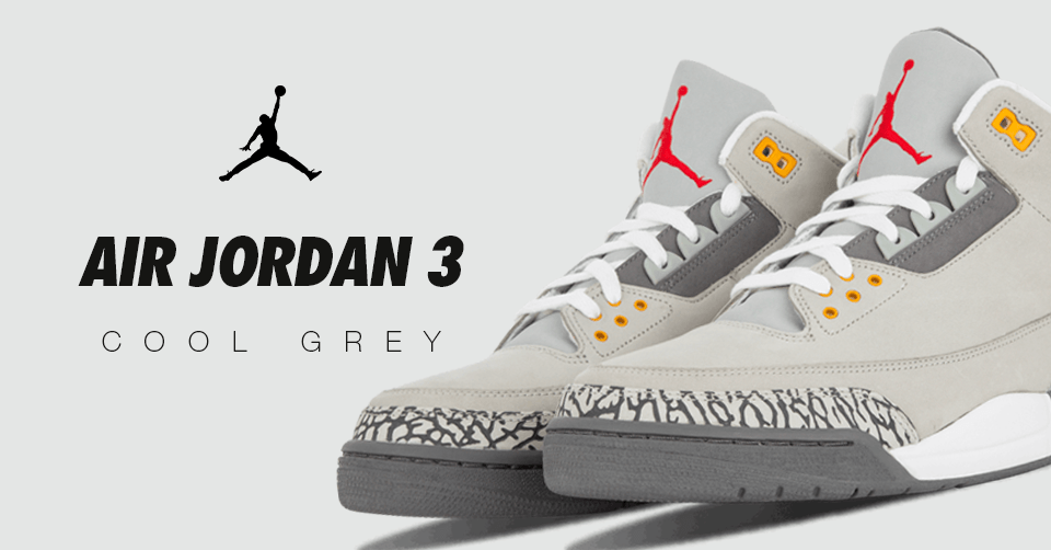 Jordan Brand brengt Air Jordan 3 terug in zijn klassieke Cool Grey colorway