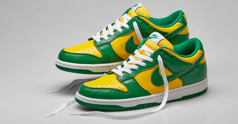 De Nike SB Dunk Low SP &#8216;Brazil&#8217; dropt 21 mei