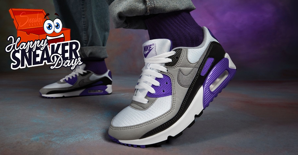 €40 korting op de Nike Air Max 90 &#8216;Hyper Purple&#8217;