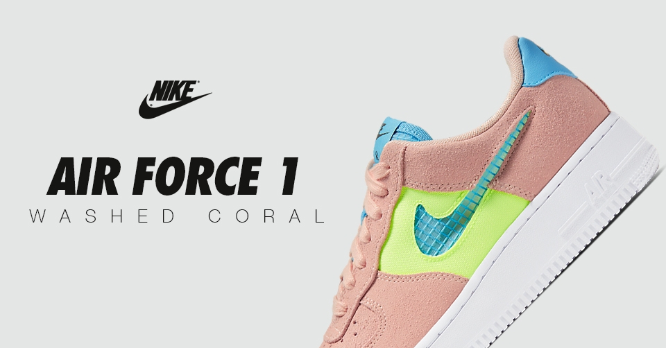 De Nike Air Force 1 &#8217;07 SE &#8216;Washed Coral&#8217; dropt binnenkort