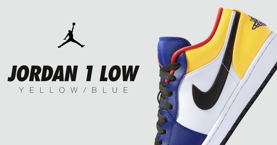 De Air Jordan 1 Low komt in een kleurrijke colorway