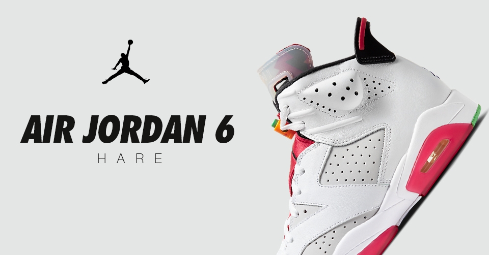 Release reminder: De Air Jordan 6 'Hare' dropt vrijdag 5 juni