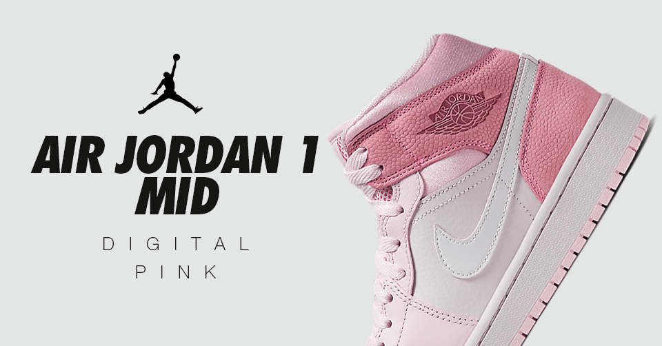 De Air Jordan 1 Mid WMNS 'Digital Pink' dropt binnenkort