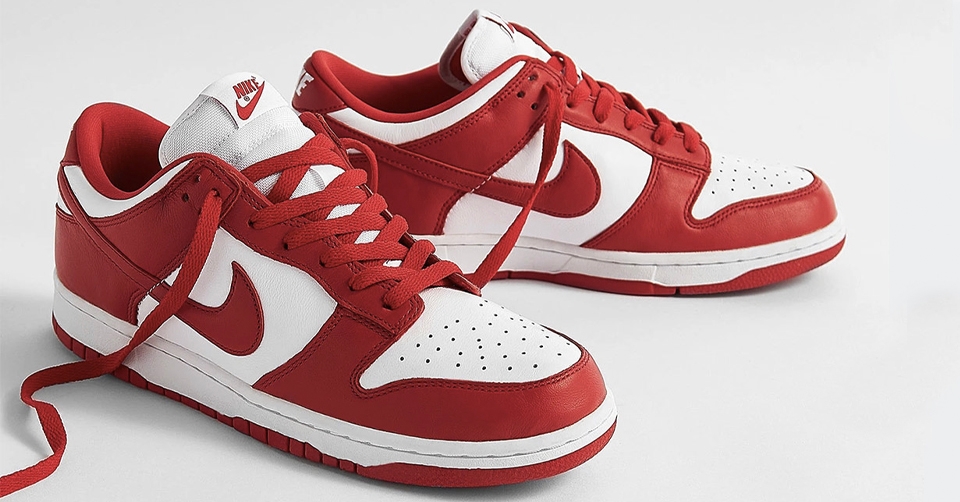 Release reminder: Nike Dunk Low SP &#8216;University Red&#8217;