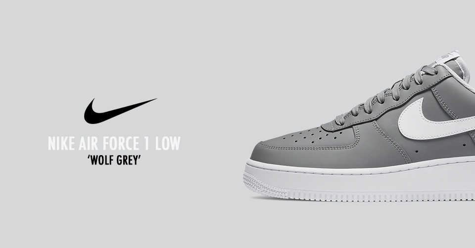 Een nieuwe Nike Air Force 1 Low &#8216;Wolf Grey&#8217; is onderweg