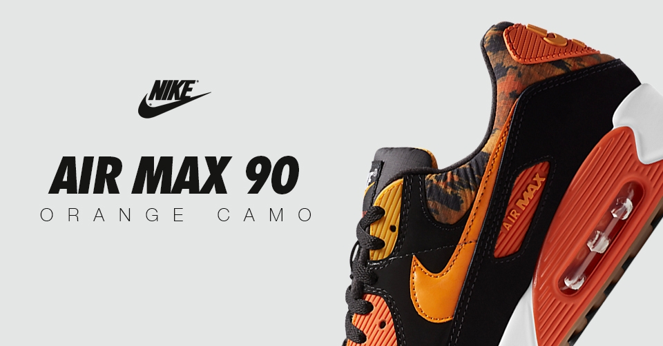 De Nike Air Max 90 &#8216;Orange Camo&#8217; released binnenkort