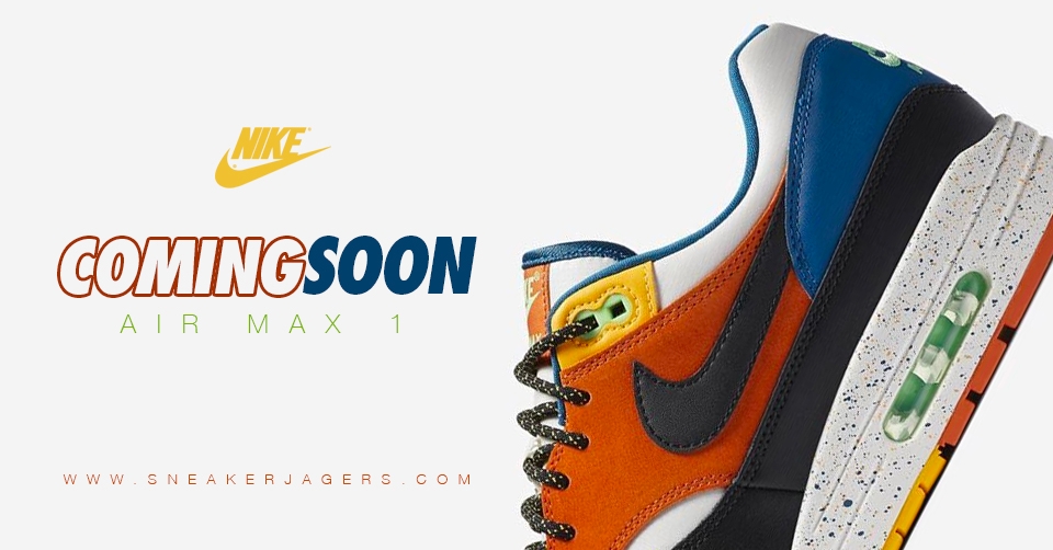 Er is een kleurrijke Nike Air Max 1 &#8216;Multi&#8217; onderweg
