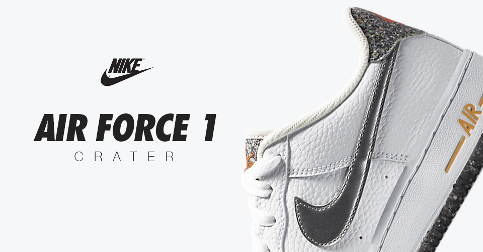 Nike gebruikt gerecycled rubber op de Air Force 1 &#8216;Crater&#8217;