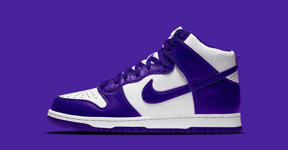 Eerste beelden van Nike Dunk High &#8216;Varsity Purple&#8217;