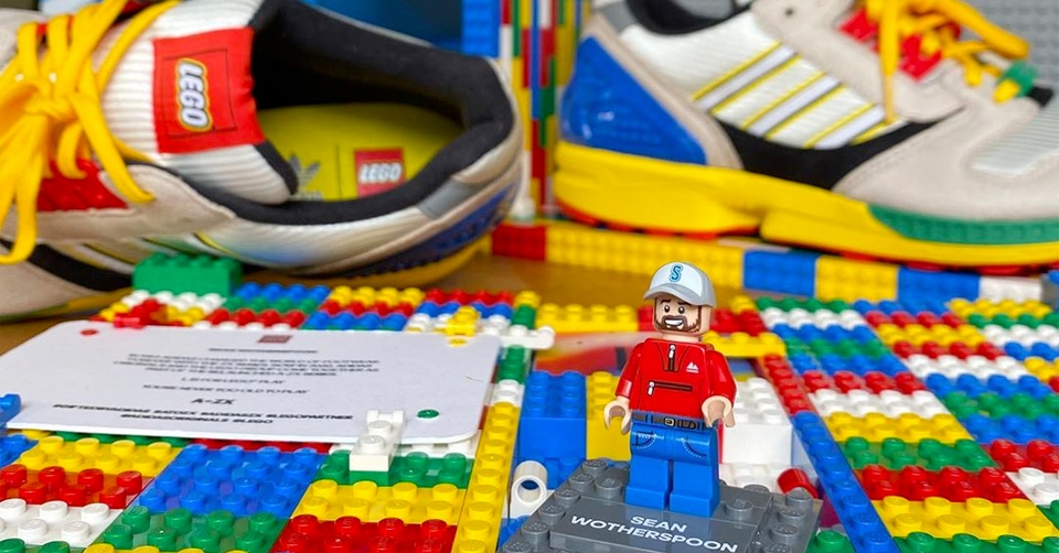 Een unieke adidas sneaker gemaakt van LEGO?